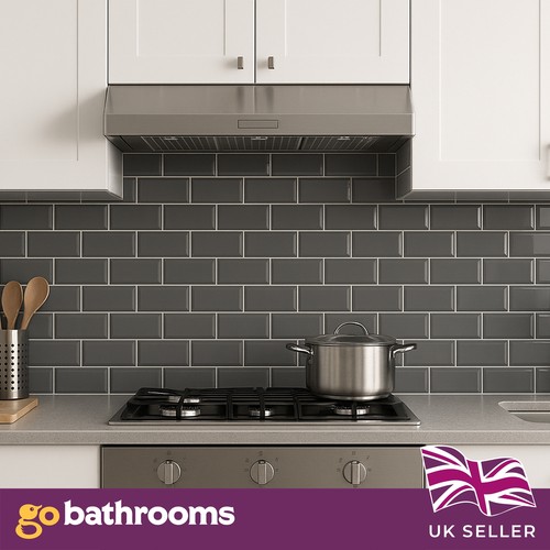Dark grey brick - dark, subway