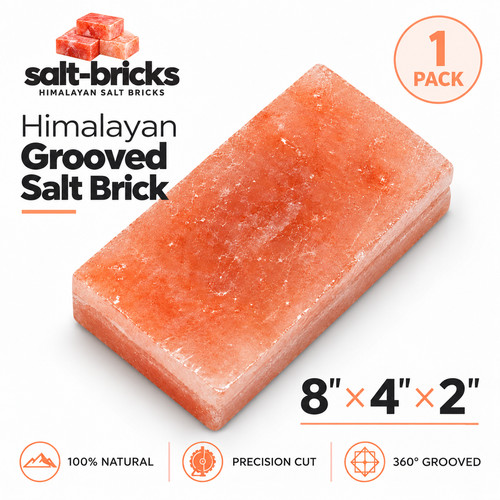Himalayan pink salt brick - himalayan,