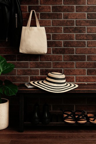 Red brick effect - tiles, wall