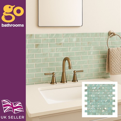 Green brick effect - green, wall