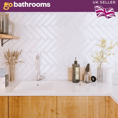 White blanco brick glossy - blanco,