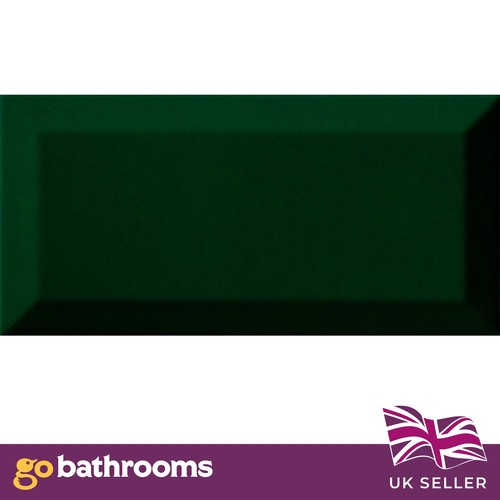 Bottle green glossy bevelled - green,