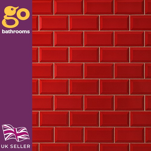 Red metro tile ceramic subway - metro,