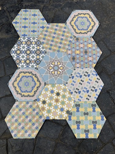 Patterned floor wall tiles - or,