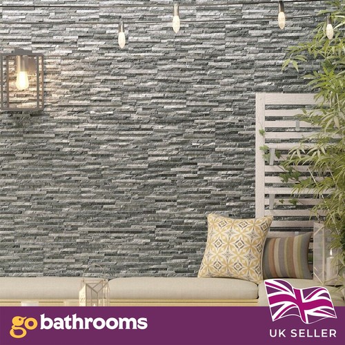Avi split face tile - face, grey