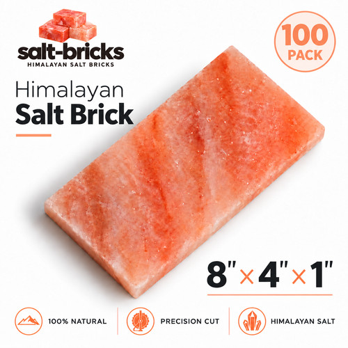 Himalayan pink salt bricks - pink,