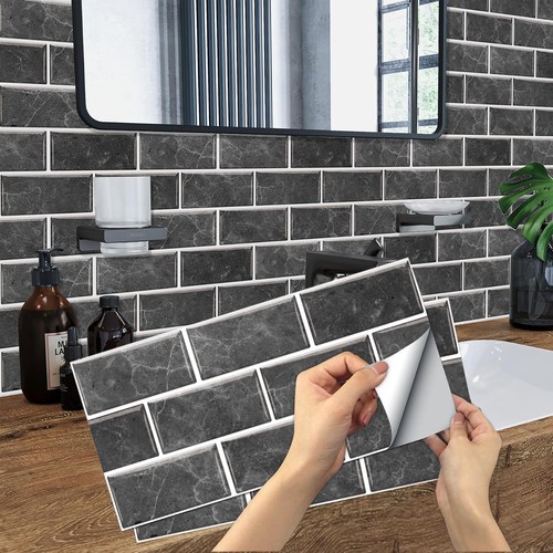 12pcs brick tile stickers - 12pcs,