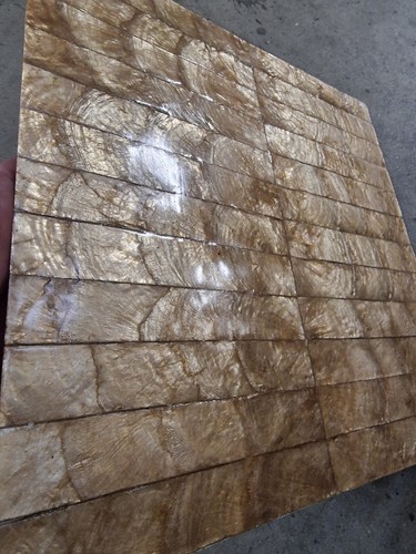 Gold brown capiz - gold/brown, tile