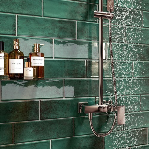 Subway brick flat green - subway,