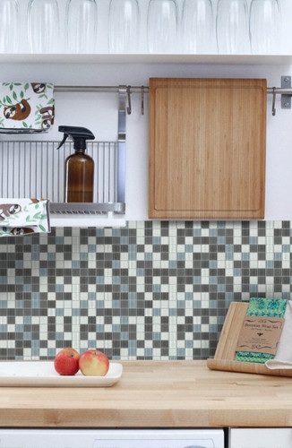 Peel stick mosaic tiles - peel,